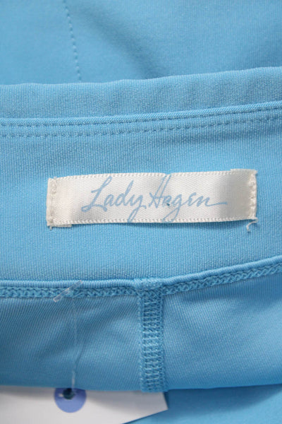 Lady Hagen Womens Athletic Skort Blue Polyester Pull On Short Size S