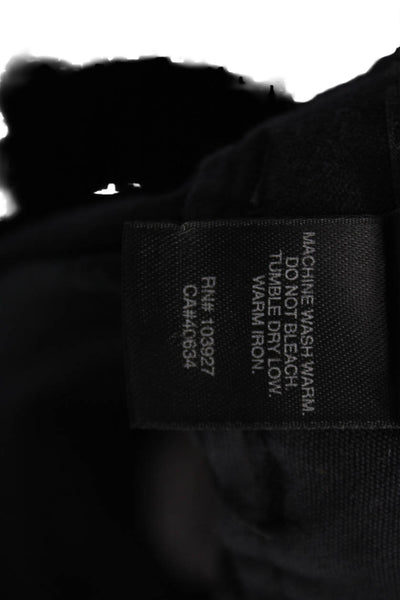Marc Jacobs Women A-Line Skirt Black Cotton Button Short Size 4