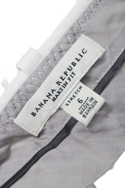 Banana Republic Women Bermuda Shorts White Cotton Zip Size 6
