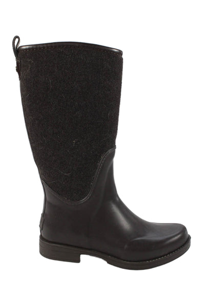 Ugg Womens Solid Round Toe Pull On Mid-Calf Boots Brown Size 7