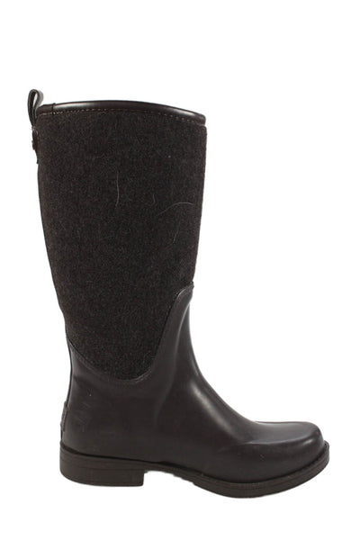 Ugg Womens Solid Round Toe Pull On Mid-Calf Boots Brown Size 7