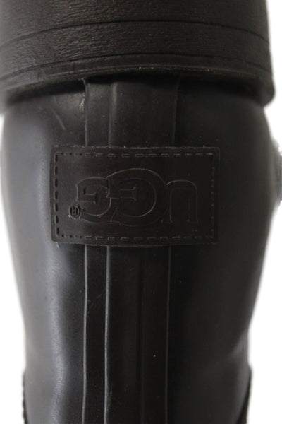 Ugg Womens Solid Round Toe Pull On Mid-Calf Boots Brown Size 7