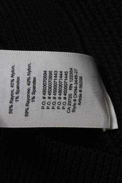 Wilfred Women Cropped High Neck Tank Black Rayon Size XS