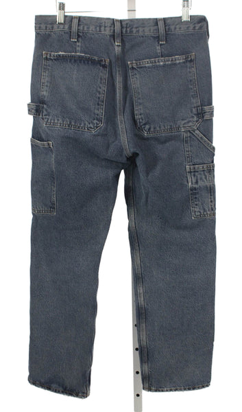 Agolde Women Straight Jeans Blue Cotton Blend High Rise Size 26