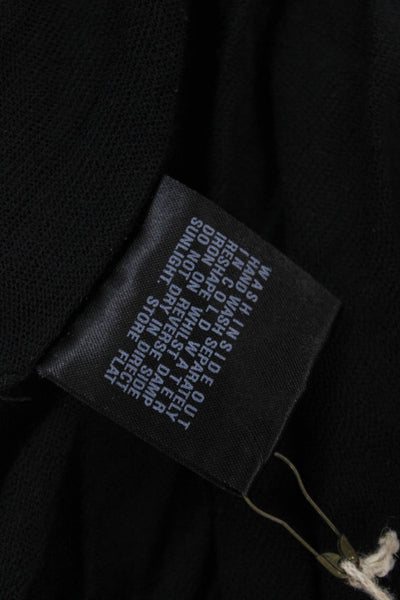 AllSaints Women Tunic Black Long Sleeve Round Neck Size 6
