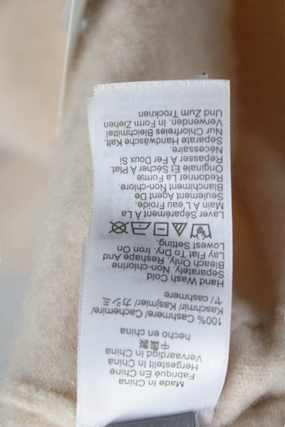 J Crew Womens Cashmere V-Neck Sweater Vest Beige Size XS