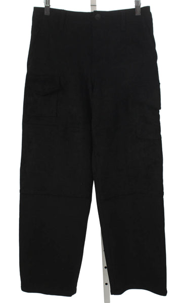 Rag & Bone Women Cargo Pants Black Polyester Button Inseam 29 Size 24