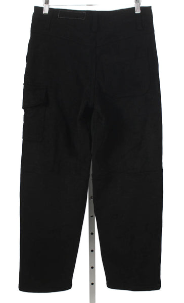 Rag & Bone Women Cargo Pants Black Polyester Button Inseam 29 Size 24