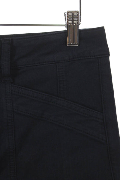 Paige Women Ankle Pants Blue Cotton Zip Solid Size 26