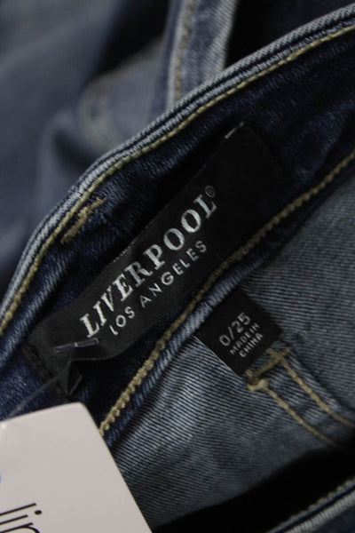 Liverpool Jeans Company Women Blue Straight Jeans Size 25