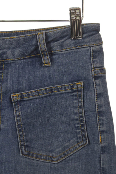 Elliott Lauren Women Straight Jeans Blue Mid Rise Cotton Blend Size 2