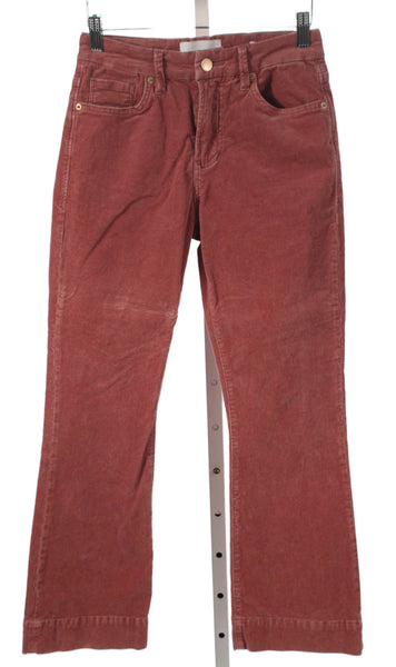 Dear John Women Red Mid Rise Cotton Pants Size 25