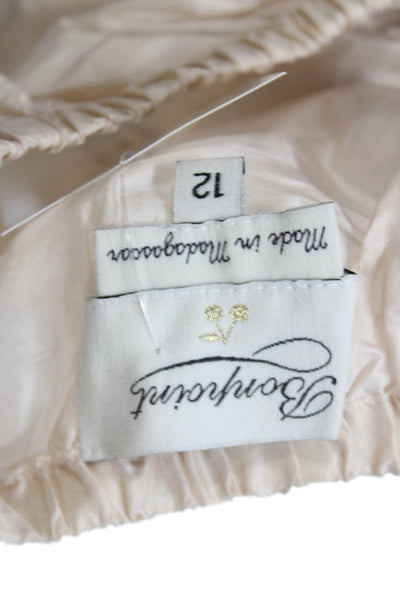 Bonpoint Girls Silk Rouched Bloomers Pink Size 12 Months