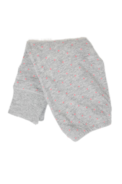 Bonpoint Girls Cotton Spotted Leggings Gray Size 3 Months