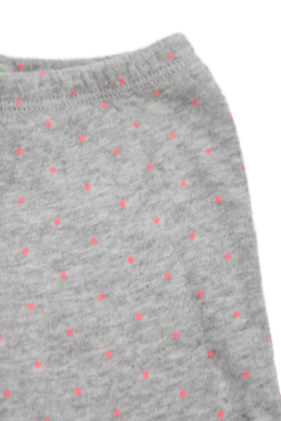 Bonpoint Girls Cotton Spotted Leggings Gray Size 3 Months
