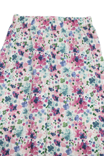 Il Gufo Girls Cotton Watercolor Print Elastic Waist Pants Multicolor Size 12