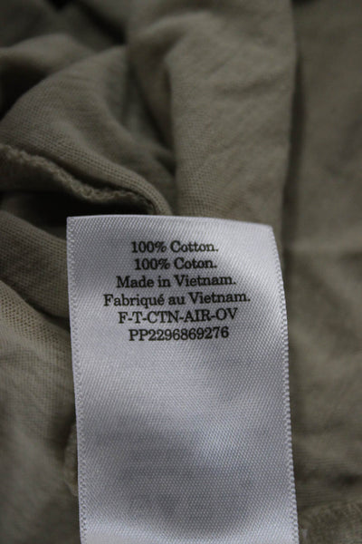 Everlane Women Basic Cotton Crew Neck Short Sleeve T-Shirt Beige Size 2XS