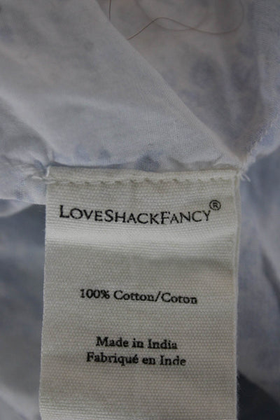 Love Shack Fancy Womens Sleeveless Floral Tunic White Cotton Size XS