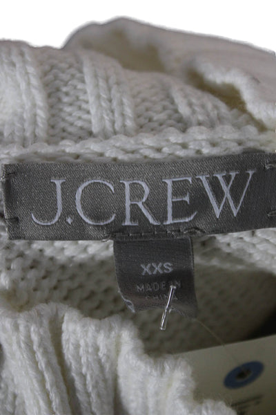 J Crew Womens Cotton Striped Turtleneck Pullover Long Sleeve Size 2XS