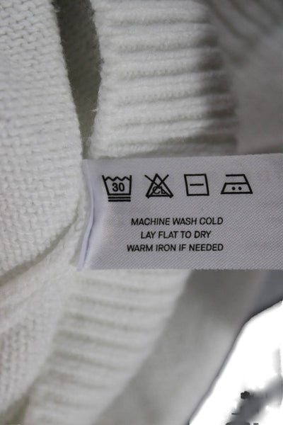 Modern Citizen Women White Cotton Striped Crewneck Pullover Sweater Size XS
