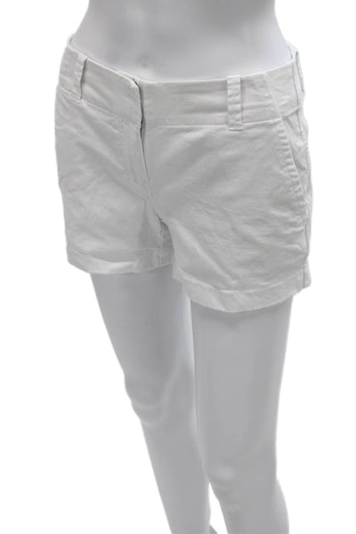 Vineyard Vines Womens White Cotton Chino Shorts Size 00
