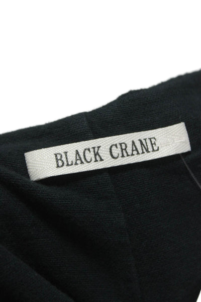 Black Crane Womens Corduroy V Neck Sleeveless Tunic Black Size L