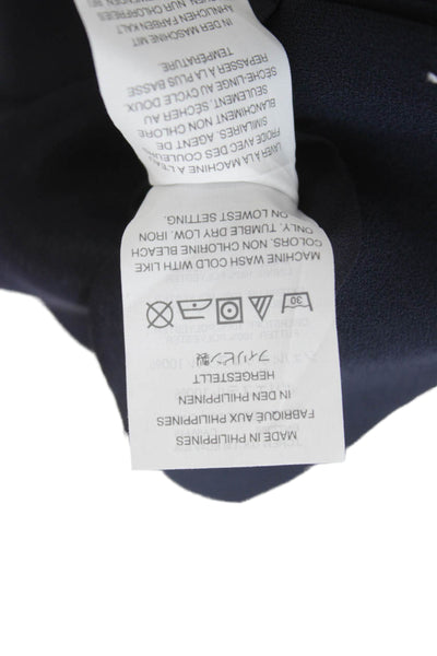 J Crew Womens Petite Blue Short Sleeve Sheath Dress Zip Size 4