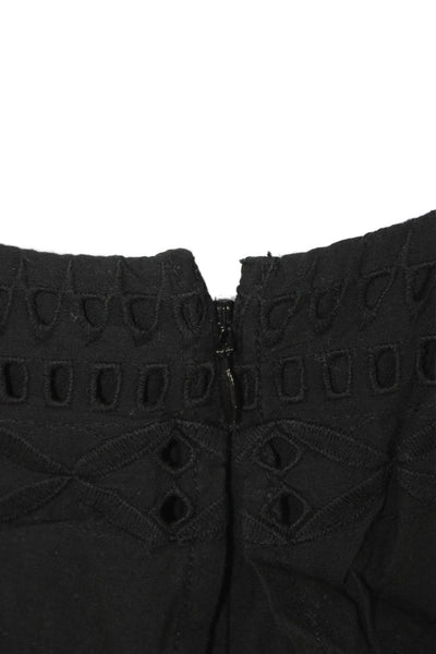 J Crew Womens Black Sundress Square Neck Sleeveless Cotton Long Size 2 Petite