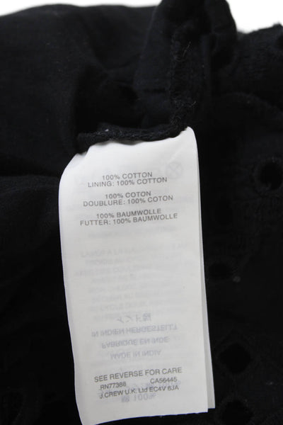 J Crew Womens Black Sundress Square Neck Sleeveless Cotton Long Size 2 Petite