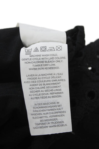 J Crew Womens Black Sundress Square Neck Sleeveless Cotton Long Size 2 Petite