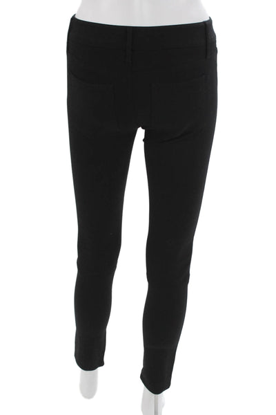 Paige Womens Ankle Pants Black Rayon Button Size 25
