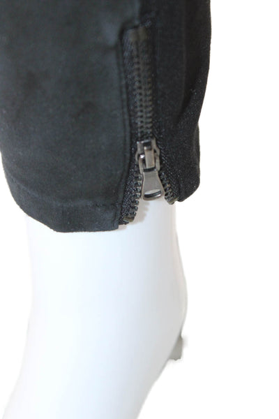 Paige Womens Ankle Pants Black Rayon Button Size 25