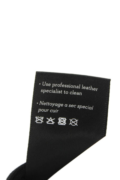 Paige Womens Ankle Pants Black Rayon Button Size 25