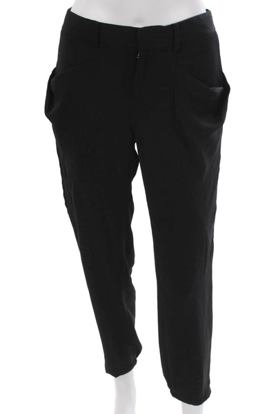 Helmut Lang Womens Black Dress Pants Polyester Zip 28in Size 2
