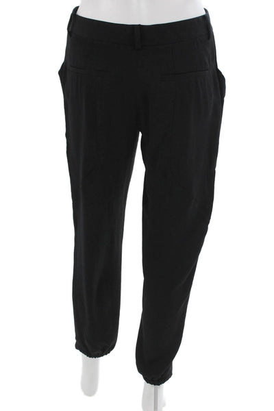 Helmut Lang Womens Black Dress Pants Polyester Zip 28in Size 2