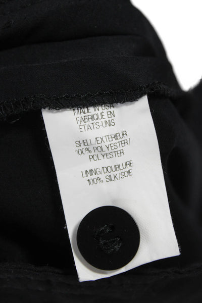 Helmut Lang Womens Black Dress Pants Polyester Zip 28in Size 2
