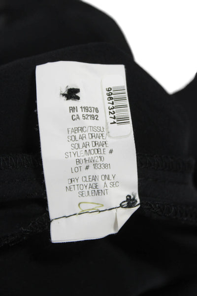 Helmut Lang Womens Black Dress Pants Polyester Zip 28in Size 2