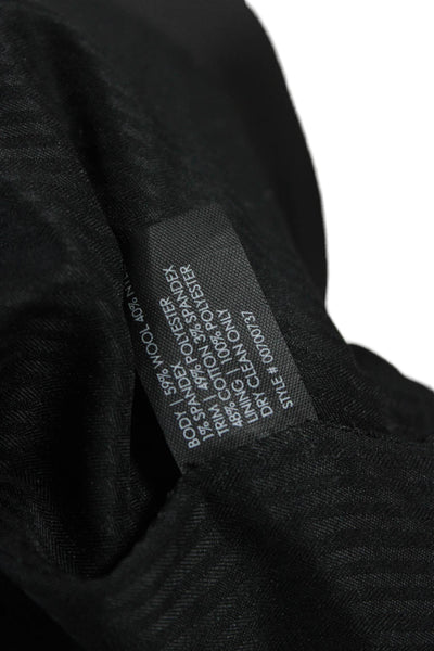 Club Monaco Women Sleeveless Black Vest Button Wool Blend Size M