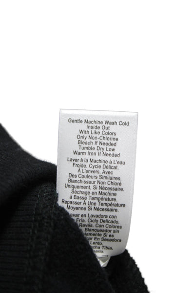 Nation LTD Women Basic Black Cotton Round Neck Long Sleeve T-Shirt Size XS