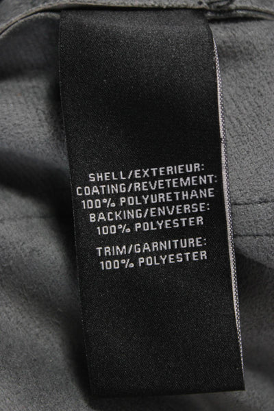 7 For All Mankind Womens Gray Polyurethane Button Pants Size M