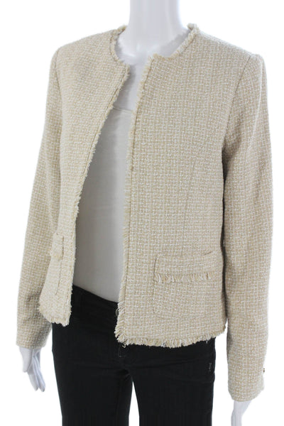Nanette Nanette Lepore Women Basic Jacket Beige Long Sleeve Polyester Size S