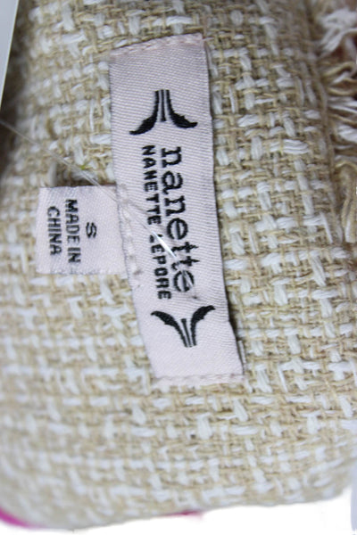 Nanette Nanette Lepore Women Basic Jacket Beige Long Sleeve Polyester Size S