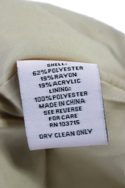 Nanette Nanette Lepore Women Basic Jacket Beige Long Sleeve Polyester Size S