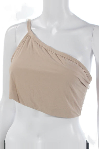 Skims Womens One Shoulder Body Shaping Bra beige Size 3X