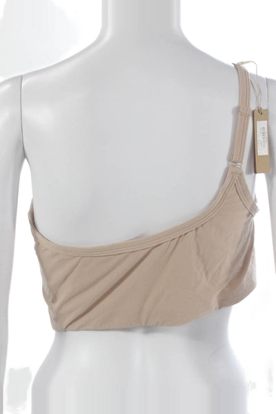 Skims Womens One Shoulder Body Shaping Bra beige Size 3X