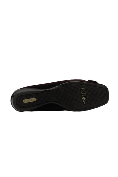 Cole Haan Womens Suede Embellished Slip On Ballet Flats Shoes Brown Size 8B