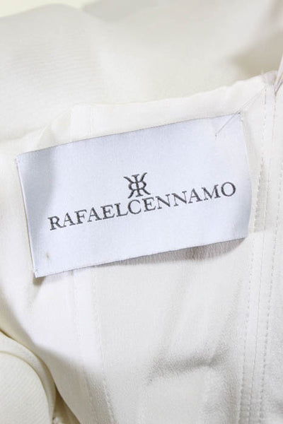 Rafael Cennamo White Couture  Ivory White Strapless Sweetheart Mesh Netted Brida