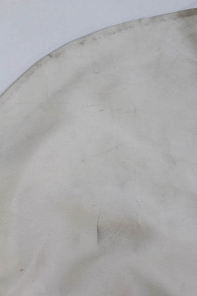 Rafael Cennamo White Couture Ivory Spaghetti Strap Buttoned Back Mikado Fishtail