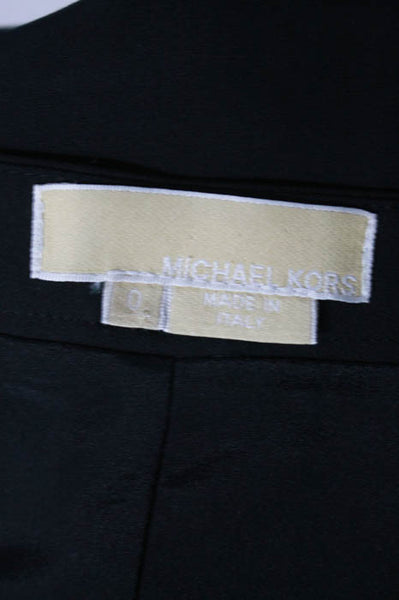 Michael Kors Black Wool Straight Pencil Skirt Size 0