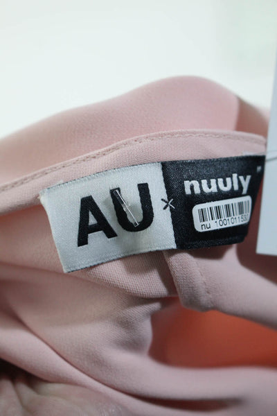 AU x Nuuly Womens Randy Tank Top Asymmetrical High Low Hem Pink Size Medium